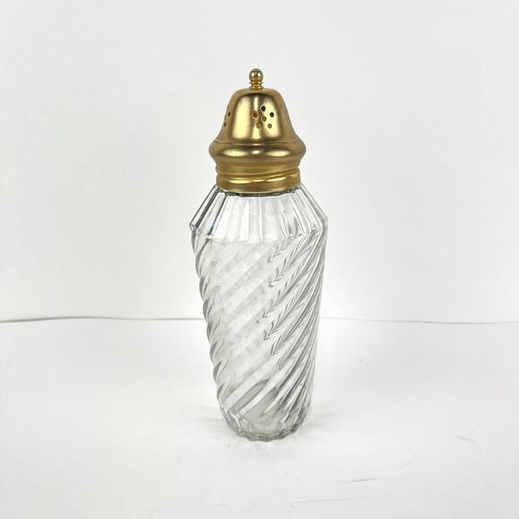 Vinatge Jean Nate Bath Salts 9oz Glass Muffineer Sugar Shaker - Picture 1 of 5